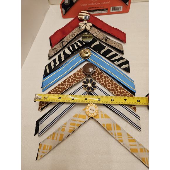 Switchflops Straps Lindsay Phillips Sz M Animal‎ Print Patriotic Shell Lot Of 8 - Picture 7 of 7